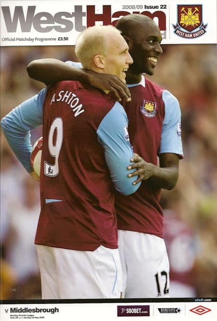 West Ham United FC v Middlesbrough FC